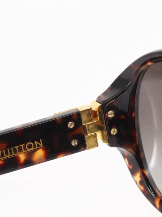 LOUIS VUITTON Supson Oversized Sunglasses plastic Brown LV Auth BA9323 main image 8
